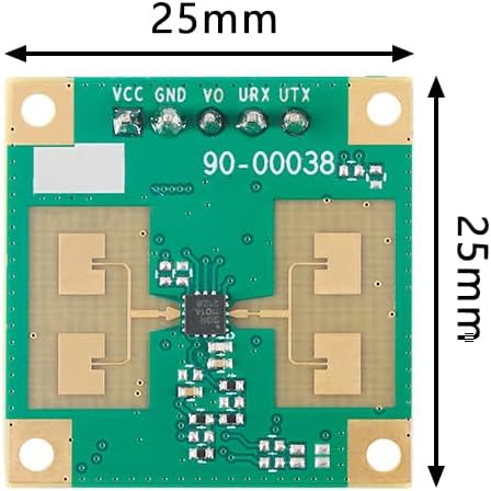 Miniatura 5 de JESSINIE HLK-LD1115H-24G Módulo de radar de presencia humana 15M LD1115H Sensor de presencia humana Detección de micromovimiento Módulo de radar de