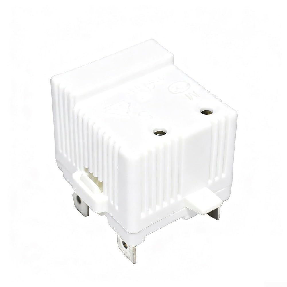 para relé de Arranque para ptc 4 Pin para Compresor de Nevera con Protector Sobrecarga - Repuesto QP2 Compatible para mini Frigoríficos 29x29mm