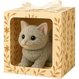 Mes Jouets réalistes pour Chats - Apportez Une Joie et Une Chaleur infinies, Chaton Robot Qui se comporte comme Un Vrai Chaton, Chat Robot interactif en Peluche pour Adultes, Chatons Gray