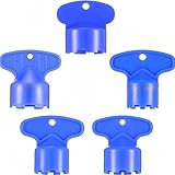 Faucet Aerator Key Removal Wrench Tool Set, Blue, 5-Piece, for M16.5/M18.5/M21.5/M22.5/M24 Recessed Aerators, Bathroom and Kitchen Sink Installer Tool
