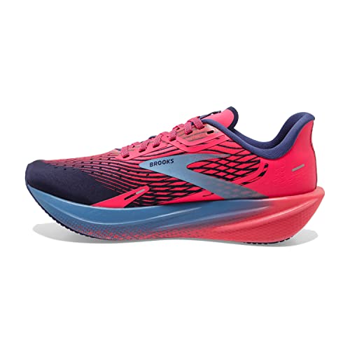 Brooks Women’s Hyperion Max Neutral Running Shoe - Pink/Cobalt/Blissful Blue - 5 Medium