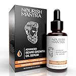 NOURISH MANTRA – Advanced Beard Growth Oil Serum | Made with Redensyl, Capilia Longa, Argan Oil, Vitamin E and Jojoba Oil for Fuller, Thicker & Healthier Beard Growth | Beard Oil Serum For Men | 30 ml