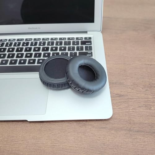 Image of Replacement Earpads for Boat Rockerz 450 /450 Pro /Sony WH-XB700 Headphones | 80mm Soft Memory Foam Cushions with Protein Leather - Black (1 Pair)