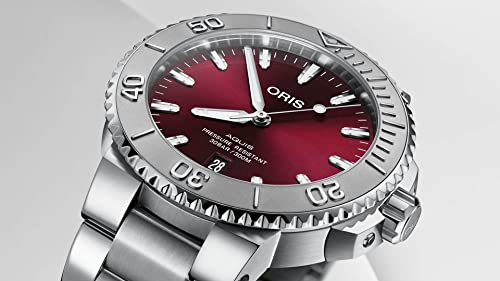 Oris Diving Analog Red Dial Men's Watch-01 733 7766 4158-07 8 22 05PEB, Red, strap, Red, strap3