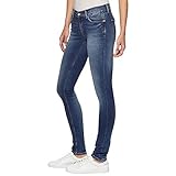 Reißverschluss mit Knopf Tommy Jeans Damen Mid Rise Nora Skinny Jeans, Royal Blue Stretch 911, W30/L34