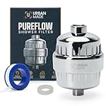Urbanmade Hard Water Softener for Home Water Softener for Bathroom Shower Device Improves Hair & Skin Condition 15 Stage Hard Water Filter for Shower tap Water Filter & Chlorine Removal Device