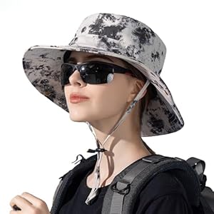 Women Camouflage Sun-Hat Tie-Dye Fishing-Hat Outdoor Cotton Wide-Brim Bucket Hat Men Summer