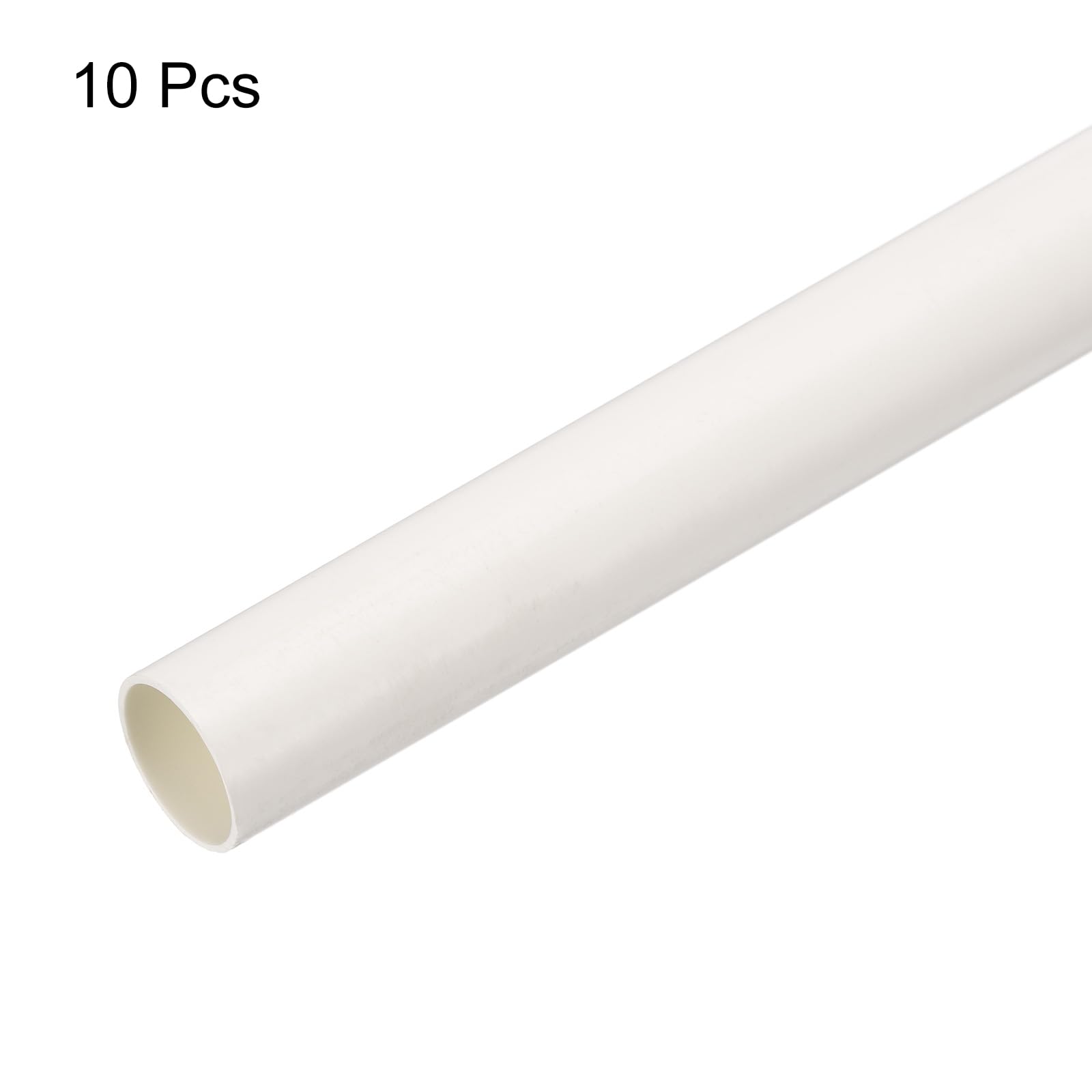 QUARKZMAN Tubo In PVC Da 0.5m/20" Lunghezza Diametro Esterno 25mm Canalizzazione Cavi Bianco Tubo Diritto Per Installazione Cablaggio Elettrico Confezione Da 10