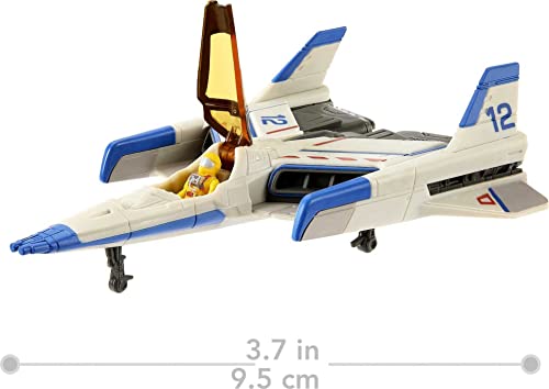 Mattel Disney and Pixar Lightyear Hyperspeed Series, Buzz Lightyear Mini Action Figure & XL-12 Spaceship, 6.2-inch Spaceship - image 6
