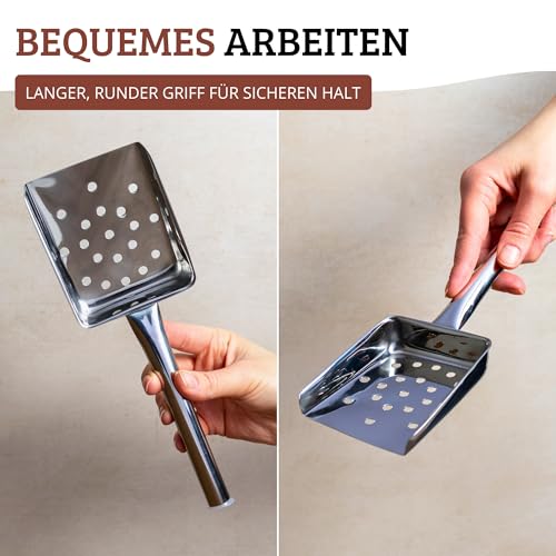 Westmark Pommes-Frites-/Gebäck-Schaufel, Länge: 26 cm, Rostfreier Edelstahl, Silber, 91292270