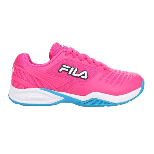 Fila Women's Axilus 2 Energized Sneakers, Pink Glo/White/Hawaiian Ocean - 12