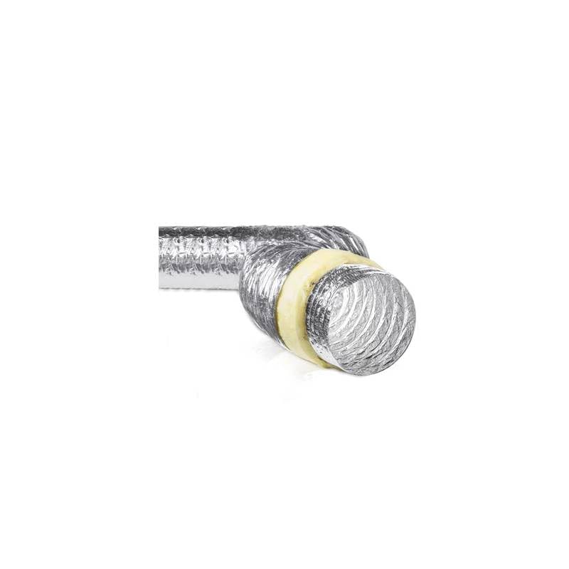 Tubo Flessibile TT02 per Canalizzazione Aria diametro 160 mm Condotto con Isolamento Termico, Climatizzazione, Ventilazione Casa, Ufficio e Impianti Industriali Lunghezza 10 metri