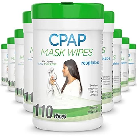 resplabs CPAP Mask Wipes for Masks, Cushions - Alcohol-free, Unscented Cleaning Wipe - (Pack of 110 x 24) Cover
