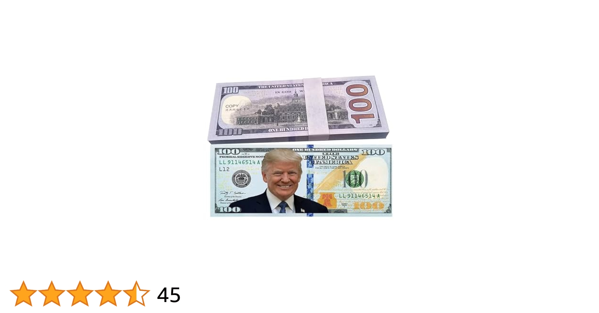 Amazon | YIQILAFADA ドナルド・トランプ札50枚パック、ドナルド