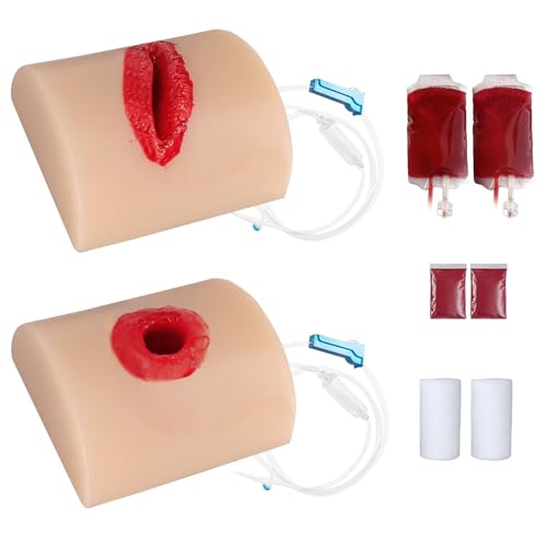 newsmthnet 2Pcs Wound Packing Task Trainer,