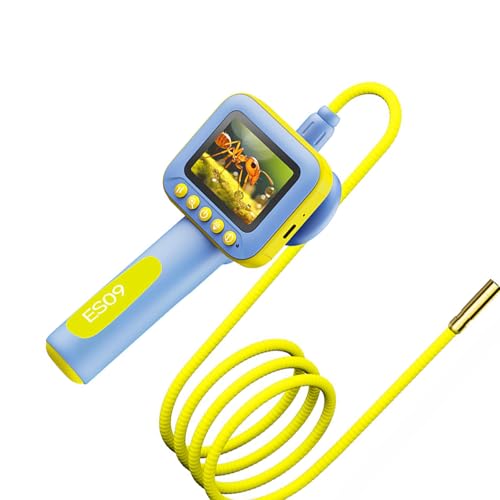 Cámara de exploración para niños de tubo flexible flexible con luces LED ajustables, 8 unidades, 3 niveles de brillo para iluminación de pantalla de alta definición de 6,1 cm y diseño impermeable IP67
