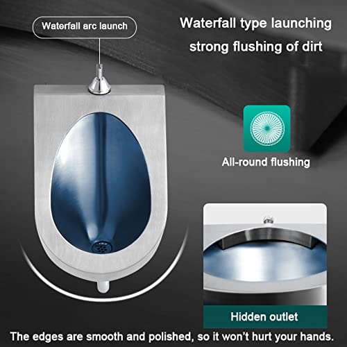 OTQEFTN Household Products urinals, Induction WallMounted Drainage Public Toilet urinals,Spill Proof by Portable Mens
