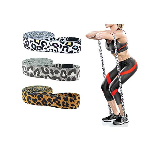 3-Delige Weerstandsbanden, Stoffen Weerstandsbanden Set Met 3 Weerstandsniveaus Voor Heupen En Bilspieren, Antislip Voor Krachttraining Yoga Pilatus Fitness