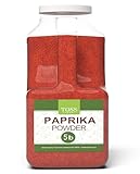 Paprika Powder Bulk Seasoning 5 LB Container - Toss Red Paprika, Hungarian Style Seasoning, Perfect as a Garnish or Use on Pork, Chicken, Soup, Pastas, Fish, Kosher