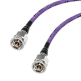 WITC 2.6ft Microwave RF Coax Cable DC-18G Coaxial Cable Connector Assemblies 50 Ohm N Male to N Male Short Coax Cables for Aerospace Industrial RF Equipment