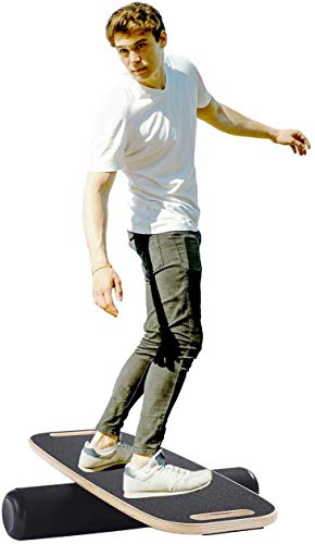 WV WONDER VIEW Balance Board, Wobble Board Balance Trainer for Fitness with Roller-Board Balancing for Surf, Ski, Snowboard, Skateboarding,and Exercise - Thumbnail 5