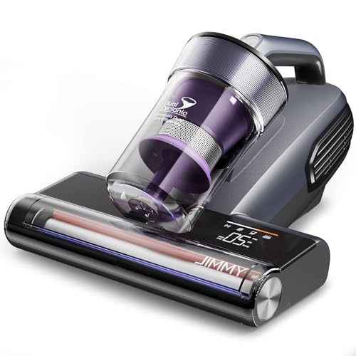 Jimmy BX8 Aspirateur à Main pour Matelas 15kPa Aspirateur Anti-Acariens avec Lampe UV-C, Chauffage à 65°C, Capteur d'acariens, écran LED, Fonction ions...