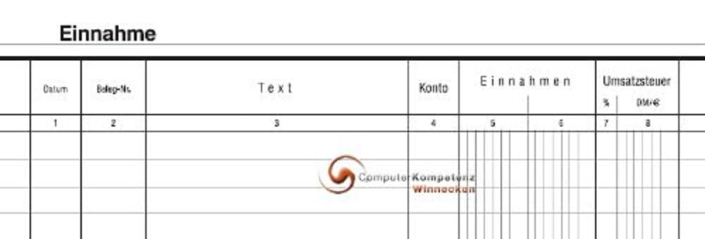 König & Ebhardt König und Ebhardt König & Ebhardt 8610241 Geschäftsbuch / Kassenbuch (A4, Einnahmen/Ausgaben, 3 Spalten, 80g/m², 40 Blatt Drahtheftung)