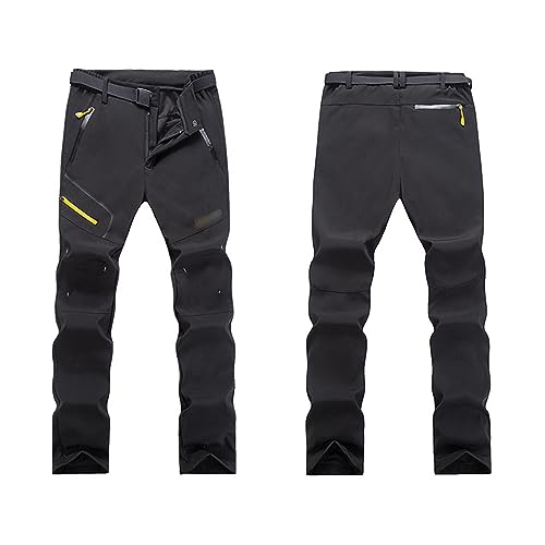 Calça cargo masculina respirável resistente ao desgaste impermeável tática de secagem rápida, Preto,