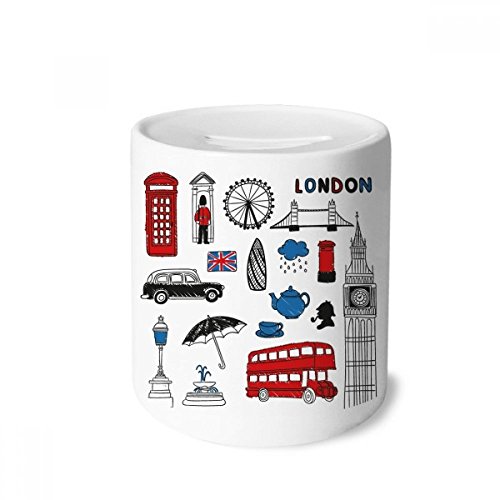 Tirelire en céramique Londres Big Ben pour enfants et adultes