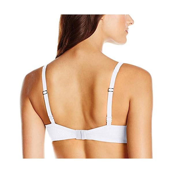 Hanes-Ultimate-Womens-ComfortBlend-T-Shirt-Natural-Lift-Underwire-Bra-DHHU20 Hanes Women's Ultimate T-Shirt Soft Foam Light Lift Bra, White Stripe Heather, 40B