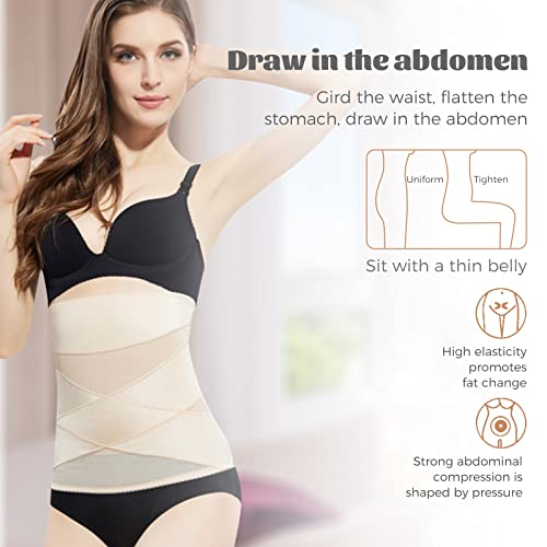 Faja abdominal postparto delgada 2 unidades talla L negra miniatura 4