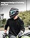 Auboa Motorcycle Helmets for Adult Men Women, Full Face Lightweight Street Bike Racing DOT Helmet with Extra Clear Visor Model AU-T801 Gloss Black, X-Large