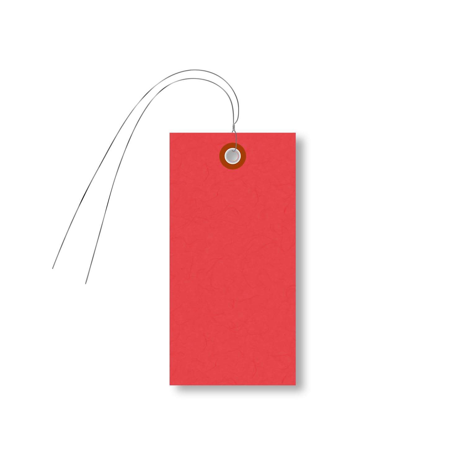 SmartSign Étiquettes d'expédition vierges rouges avec fil | 10,2 cm x 6,5 cm Tyvek, lot de 1000