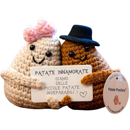 Patate Innamorate© | Regalo Romantico | Idea per la Coppia | San Valentino Compleanno Matrimonio Nozze | Ti Amo | Ricordo di Coppia | Uomo Marito Donna Fidanzato | Festa del Cuore | Sorpresa d’Amore