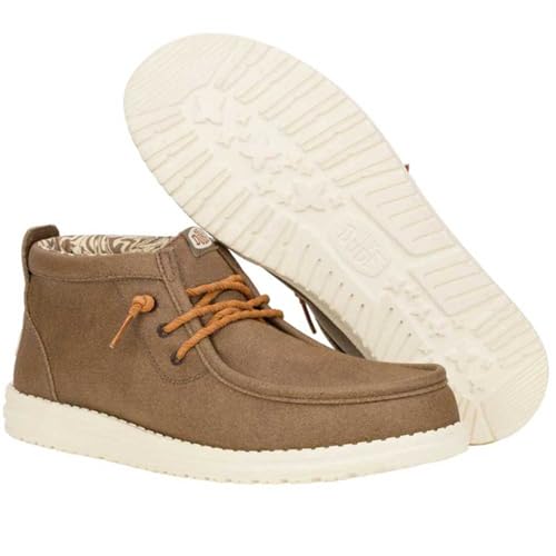 HEYDUDE Unisex-Adult Wally Mid Waxed Canvas