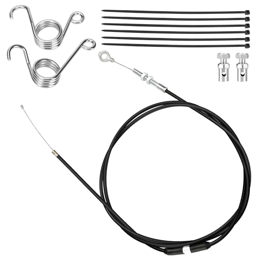 YOXUFA 75 inch Go Kart Throttle Cable for VM22 VM24 Predator 212cc 196cc 6.5hp GX160 GX200 Engine Manco American Sportworks Go Cart Lawn Mower Replacement Parts with Brake Return Pedal Springs
