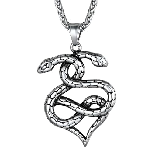Collier serpent Ouroboros en argent 925, le ras du cou rétro pour vos looks rock