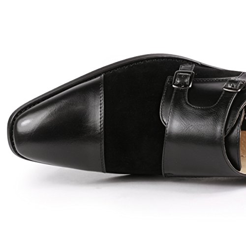 Metrocharm MC136 Men's Double Monk Strap Oxford Classic Dress Shoes4