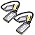 UANTIN 2-Pack Display Port to HDMI 4K Adapter | Braided DP DisplayPort Male to HDMI Female Uni-Directional Converter for PC Dell HP AMD NVIDIA Laptop HDTV Monitor and Other Passive