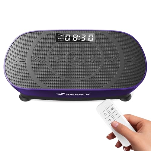 MERACH Vibration Plate Exercise Machine, Slim Vibration Plate for Lymphatic Drainage Weight Loss,...