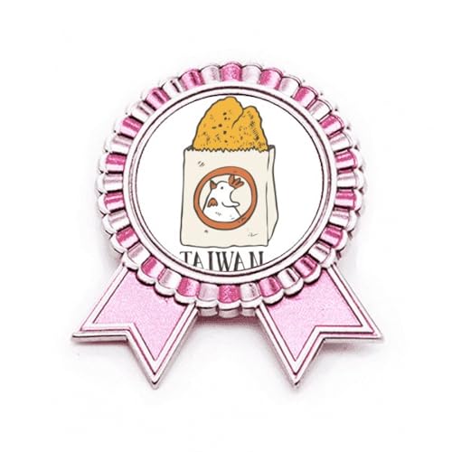 Broche Pin Rose Médaille pour Customiser Vos Vestes et Sacs