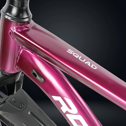 Image of ROADGIANT Squad 27.5T| MTB | Steel Bicycle | Dual Disc Brakes | Single Speed | Front Suspension | Unisex|for All-Terrain Riding (Purple)