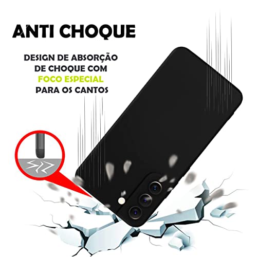 Capinha Colorida Linha PREMIUM Compatível Com Samsung Galaxy S23 PLUS Preto, Branco, Vermelho, Amare