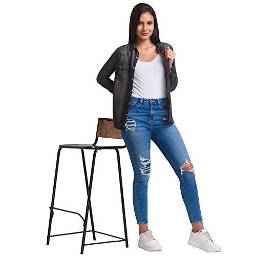Image of Spykar Women Cotton Regular Fit Full Sleeves Shirt