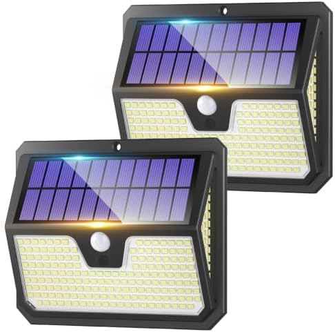 Outdoor Garden Solar Security Lights - 238 LED Solar Motion Sensor Light
