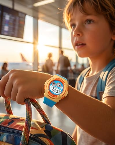 Image of V2A NOVA-X 2930 Digital Watch for Boys | Colour Pop Sports Design | Active Everyday Watch for Kids with Digital Display, Backlight & 50M Water Resistance