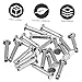 WHAMVOX 20pcs Stainless Steel Flat Head Single Hole Clevis Pin Assortment Kit Anti-Rust Fixing Pins for DIY Locating and Securing Parts Includes