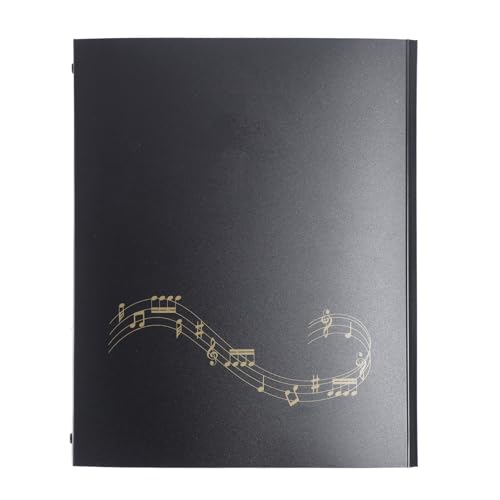 4 Page Expandable Sheet Music Folder, 52 Pages Capacity Sheet Music, Detachable for Operation, Frosted Outer, Ideal for Piano Keyboard