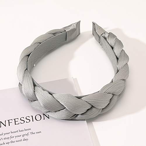 Ivyu Headbands Women Hair Head Hands Braided Head Band Twist Hairbands For Girls Black Pink Gray White Hair Band #TOP5
