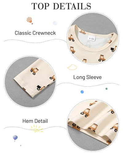 image for WESIDOM Toddler Boy Clothes Fall Winter Outfit Toddler Overalls 3-4T, 